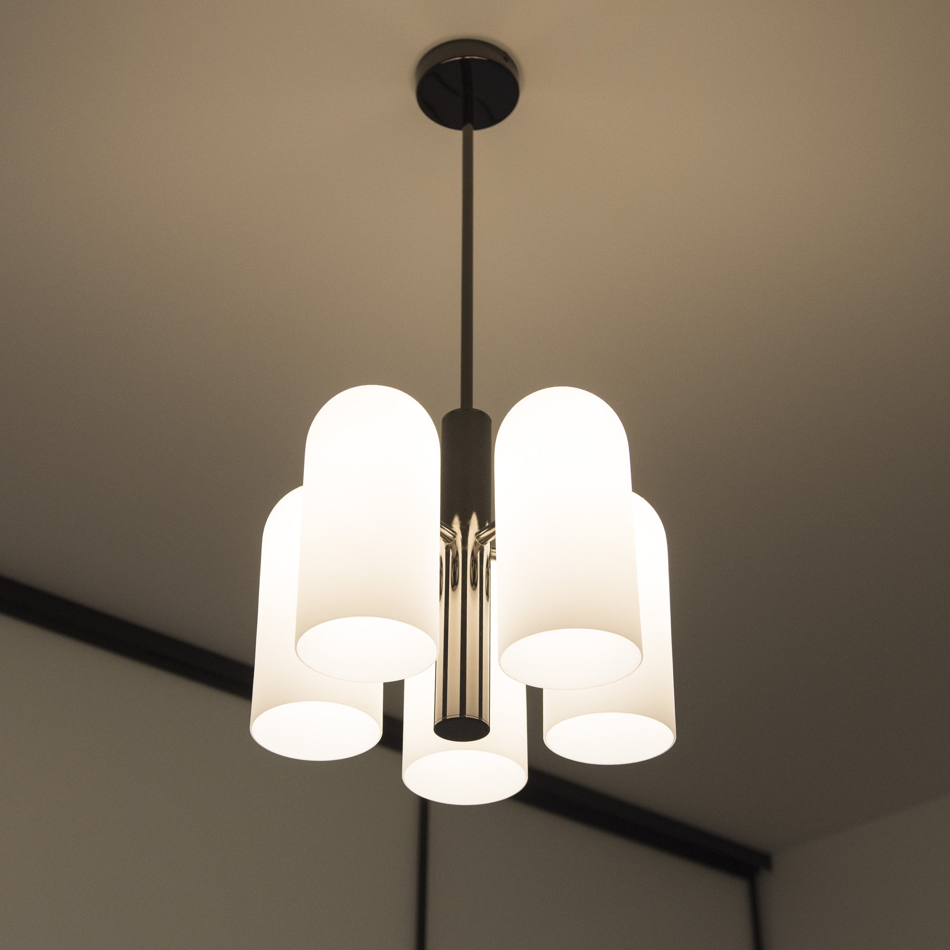 Seoul 5Lt Kitchen Pendant Ceiling Light - Black Finish