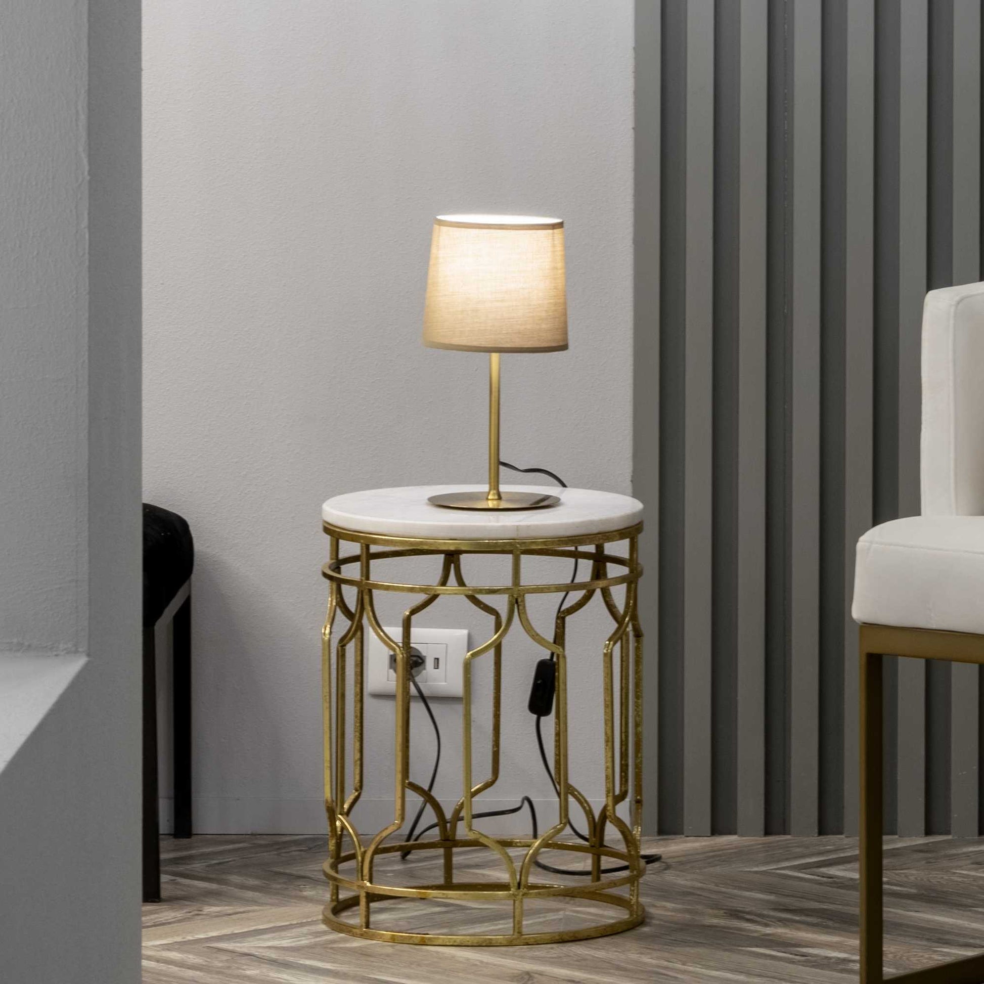 Set Table Lamp Fitting - White/Black/Nickel/Brass Finish - Cusack Lighting