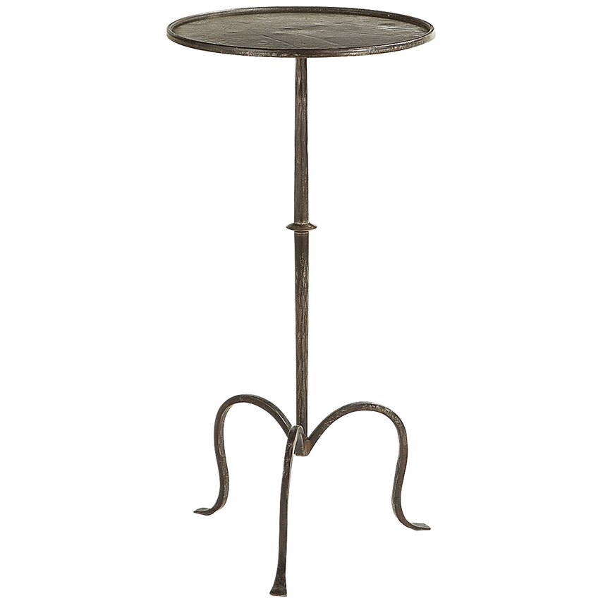Hand-Forged Martini Table- Aged Iron/ Gilded Iron