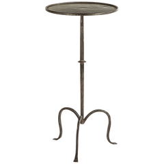 Hand-Forged Martini Table- Aged Iron/ Gilded Iron