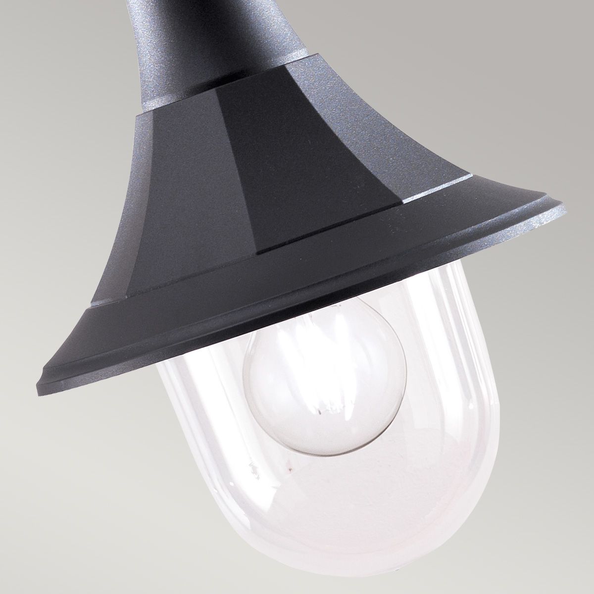 Shannon 1 Light Chain Lantern - Black IP44 E27