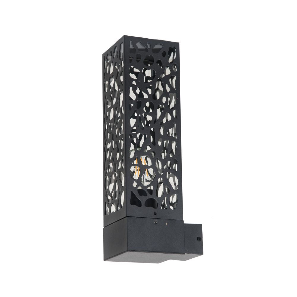 Shelby IP44 One Light Black Wall Light