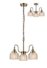 Cleron 3/5/8Lt Semi-Flush Pendant - Various Colours