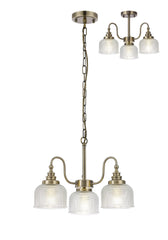 Cleron 3/5/8Lt Semi-Flush Pendant - Various Colours