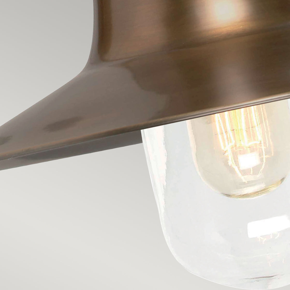 Sheldon Wall Lantern – Aged Brass Finish