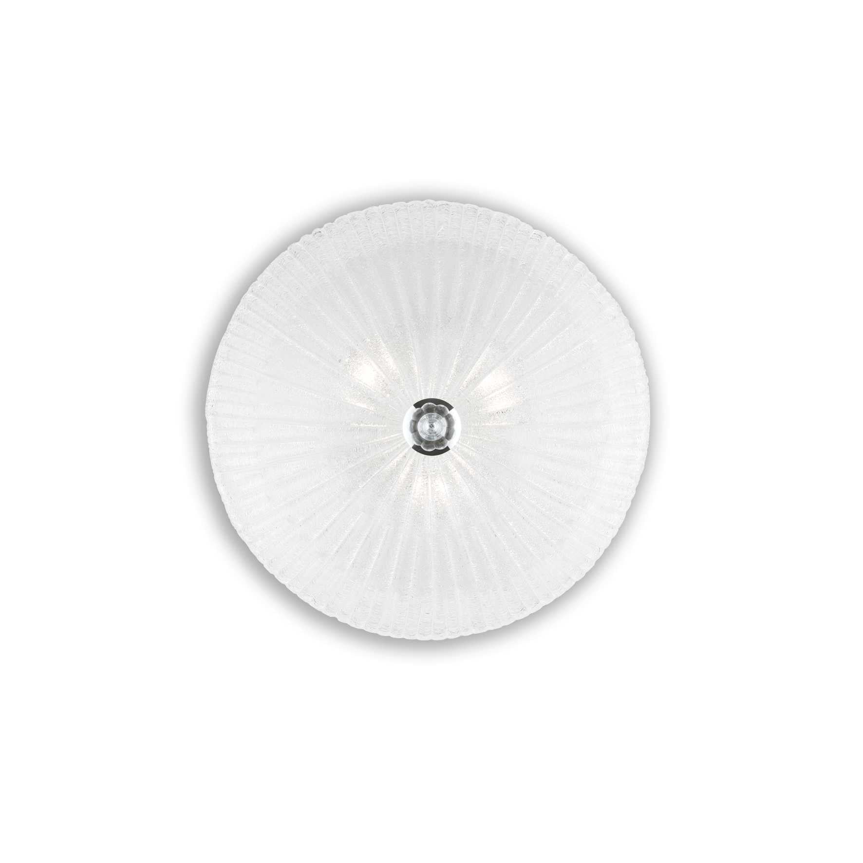 Shell Flush Light - Amber/Clear Finish - Cusack Lighting