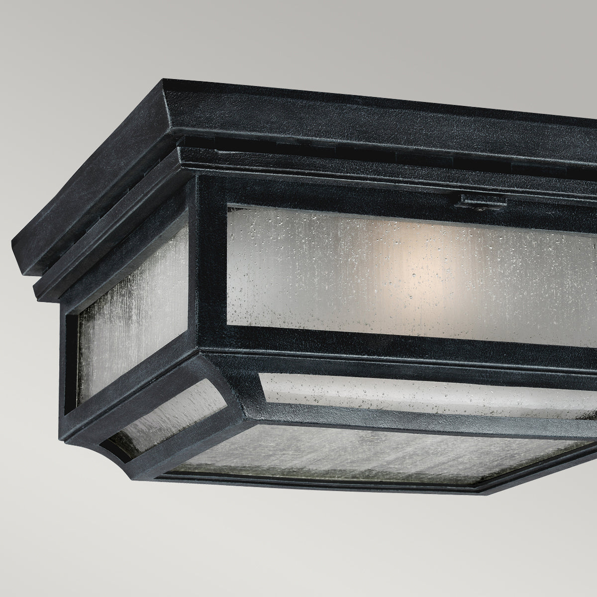 Shepherd 2Lt Flush Mount – Dark Weathered Zinc Finish