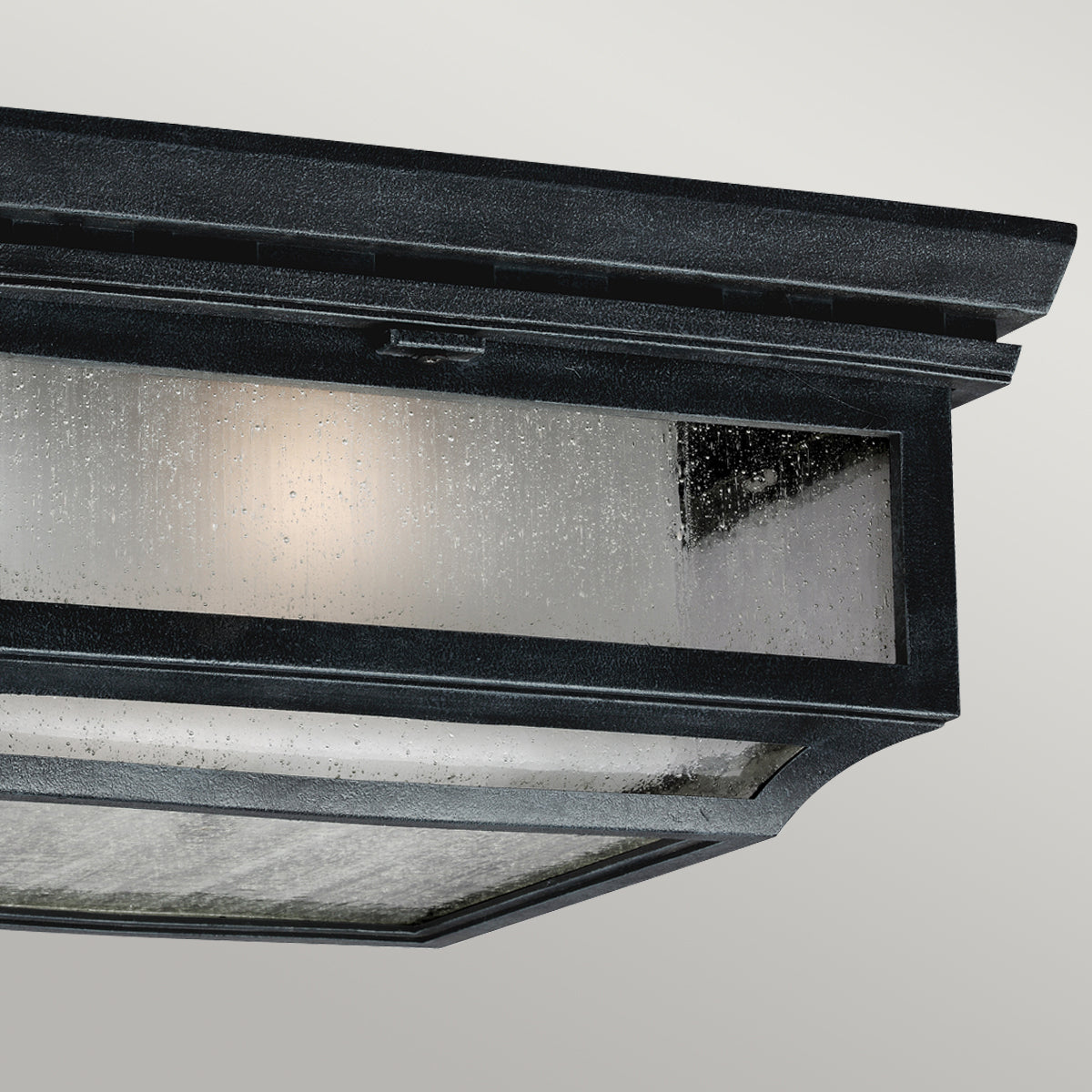 Shepherd 2Lt Flush Mount – Dark Weathered Zinc Finish