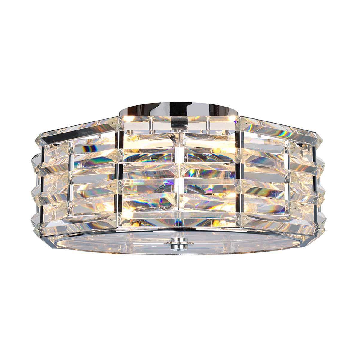 Shoal 4 Light Flush - Polished Nickel E27