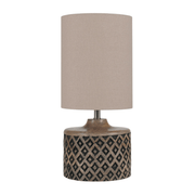 Orissa Short Wooden Diamond Table Lamp