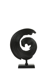 Shwiba Small Ornament on Base - Matt Black Finish