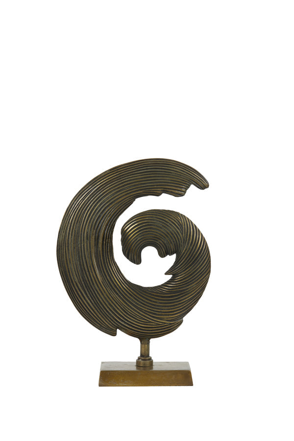 Shwiba Small Ornament on Base - Antique Bronze Finish