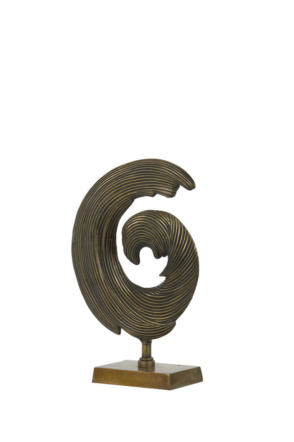 Shwiba Small Ornament on Base - Antique Bronze Finish