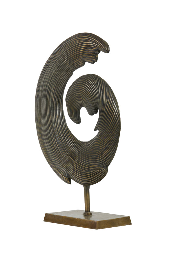Shwiba Large Ornament on Base - Antique Bronze Finish