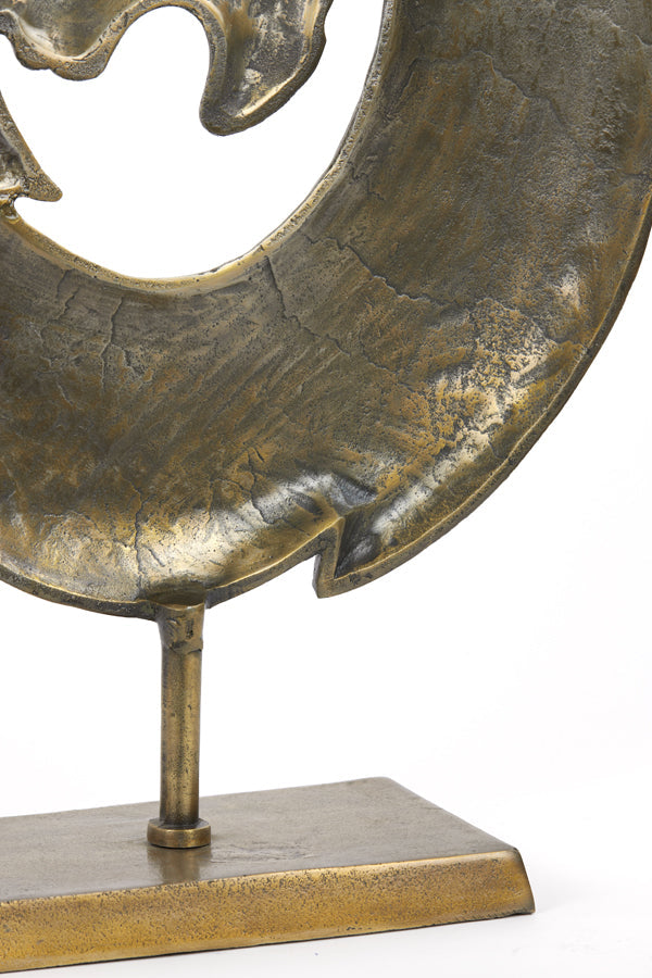 Shwiba Large Ornament on Base - Antique Bronze Finish
