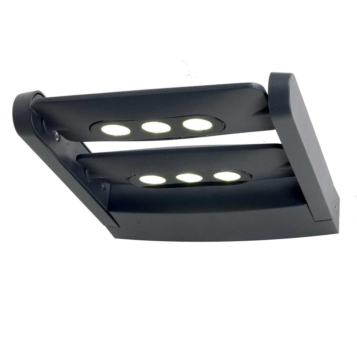 Sigmund 3/6Lt Wall Light - Graphite Integrated LED IP65