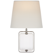 Henri Framed Jewel Sconce- Polished Nickel/ Antique Brass