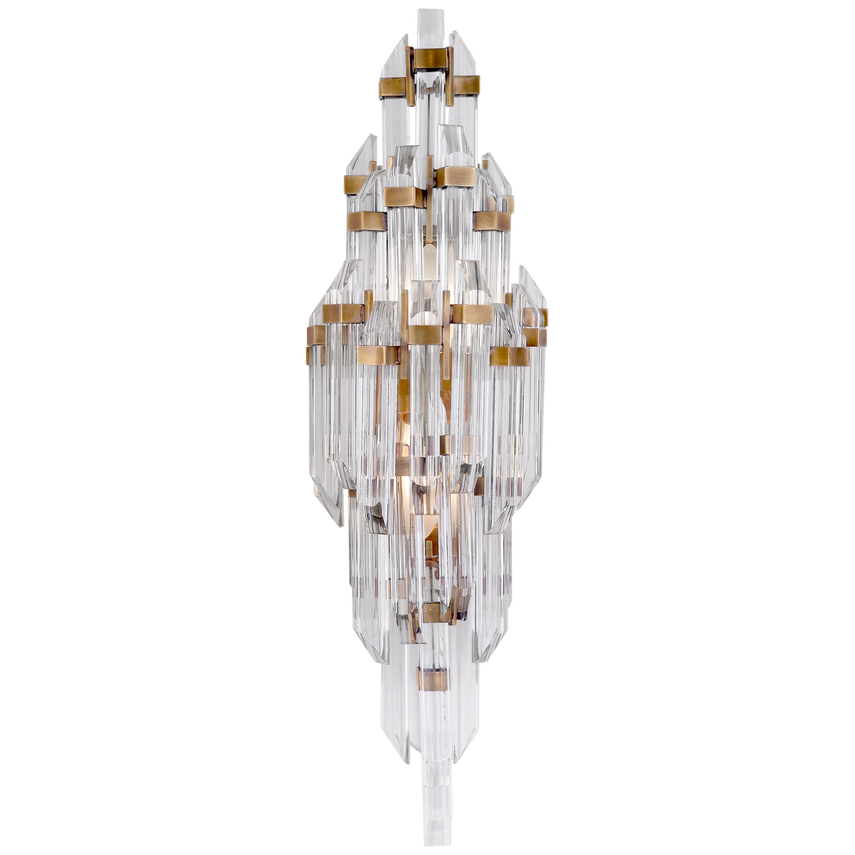 Adele Sconce-Antique Brass/ Polished Nickel Finish