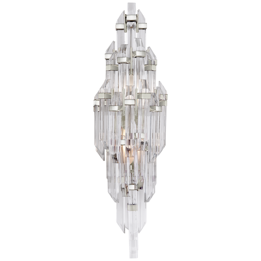 Adele Sconce-Antique Brass/ Polished Nickel Finish