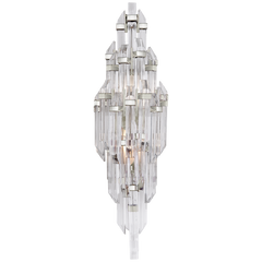 Adele Sconce-Antique Brass/ Polished Nickel Finish