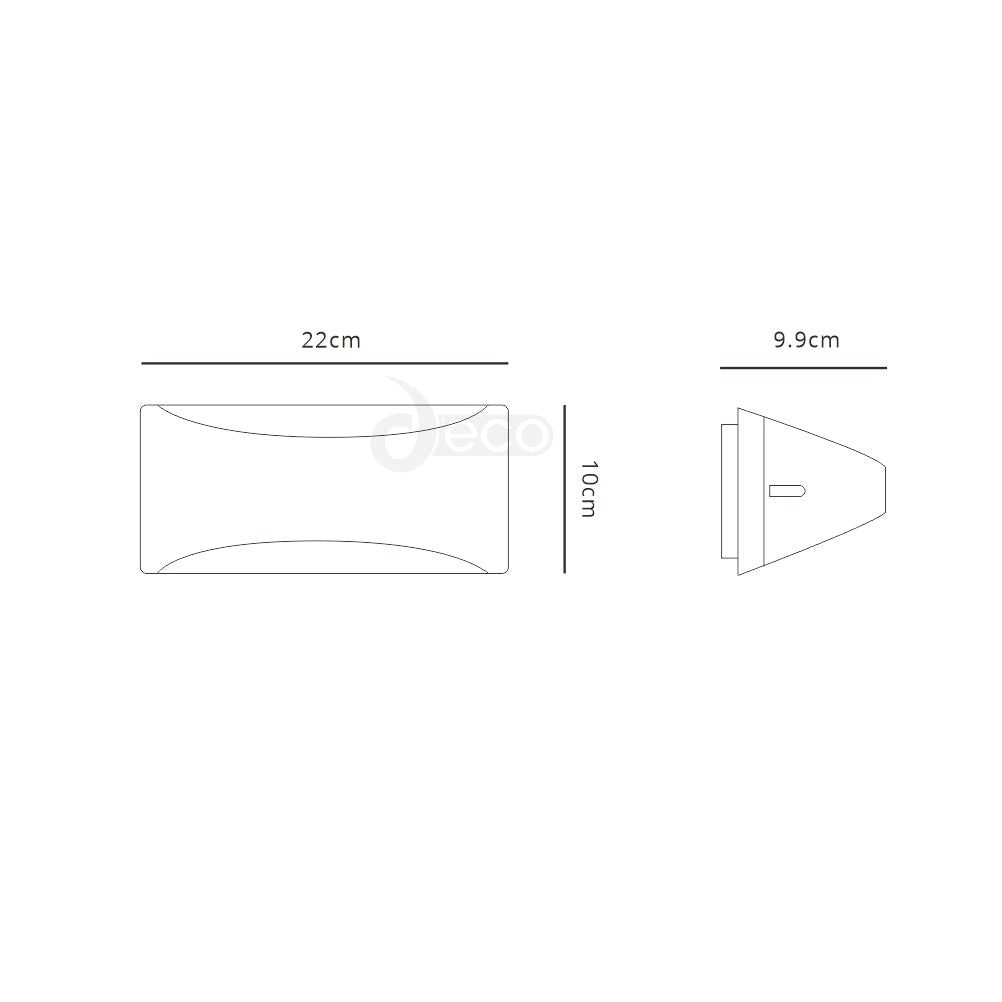 Skelly Wall Lamp, 10W LED, 3000K, IP54, Anthracite, 3yrs Warranty