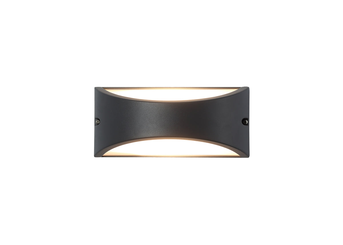 Skelly Wall Lamp, 10W LED, 3000K, IP54, Anthracite, 3yrs Warranty