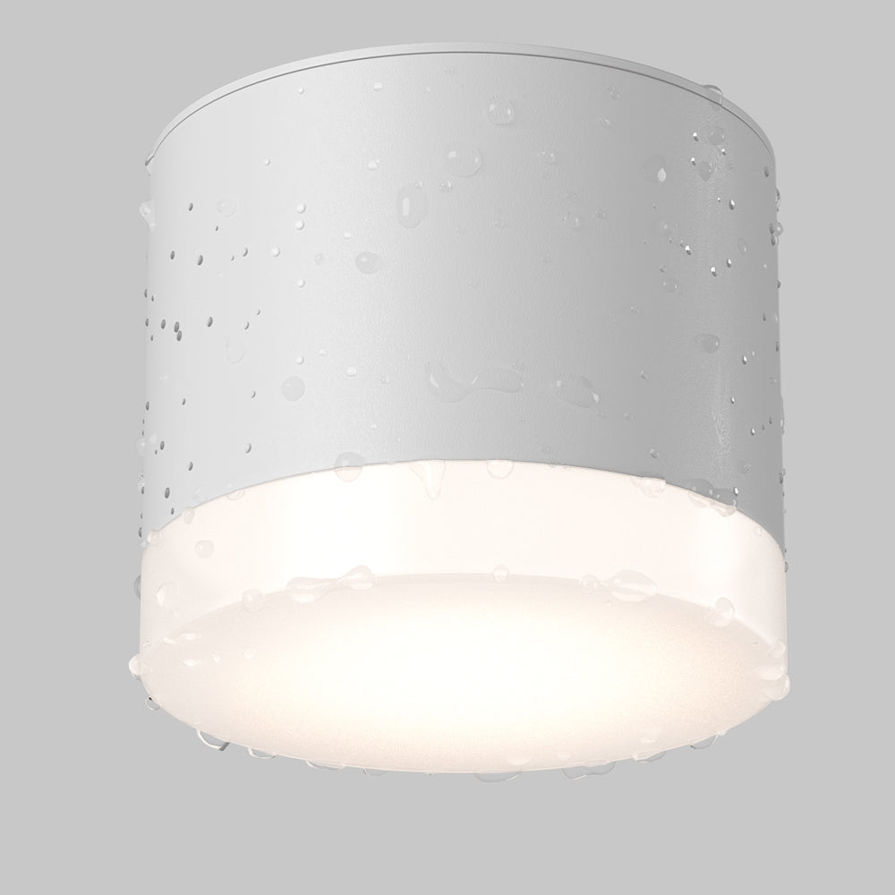 Pauline Flush Spotlight IP44 - White/Black