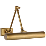 Cabinet Maker 12"/18" Double Library Light- Antique Brass Finish