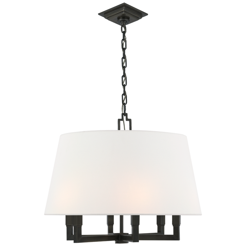Square Tube Hanging Shade- Bronze/ Polished Nickel/ Antique Brass Finishes