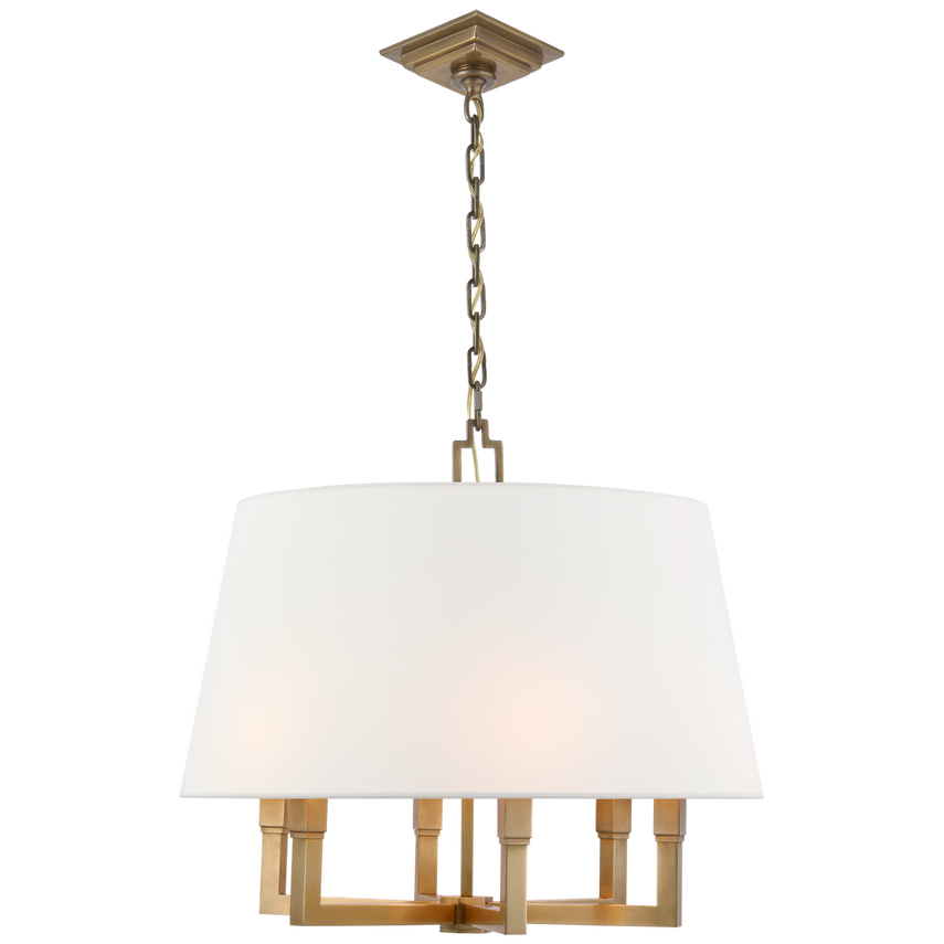 Square Tube Hanging Shade- Bronze/ Polished Nickel/ Antique Brass Finishes