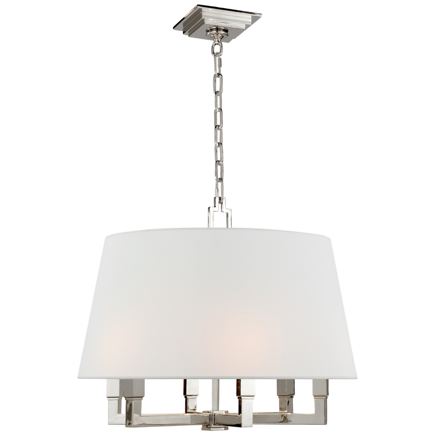 Square Tube Hanging Shade- Bronze/ Polished Nickel/ Antique Brass Finishes
