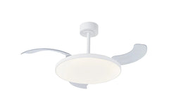 Slim LED Light Fan w/ Remote Control - Various Colours