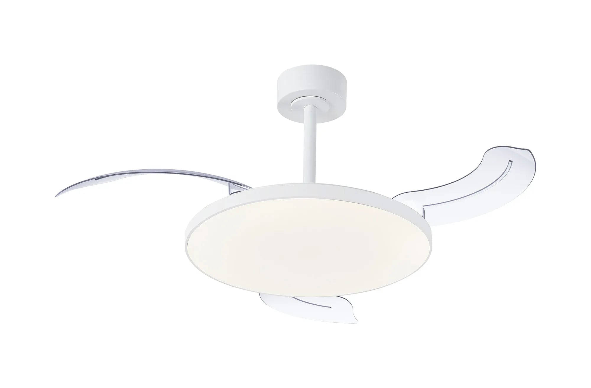 Slim LED Light Fan w/ Remote Control - Various Colours
