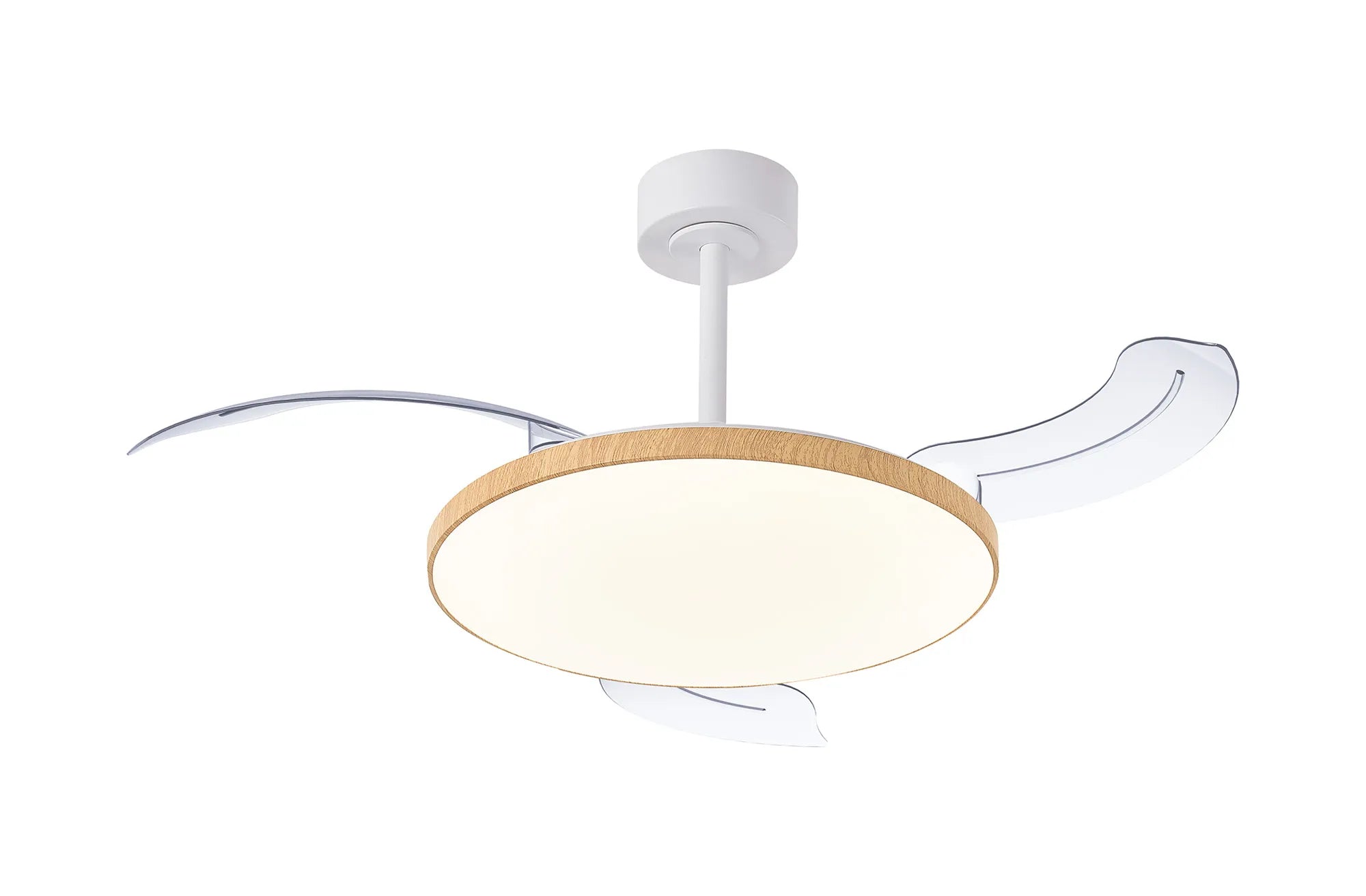 Slim LED Light Fan w/ Remote Control - Various Colours