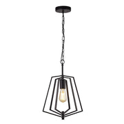Slinky Ceiling Pendant - Black Metal