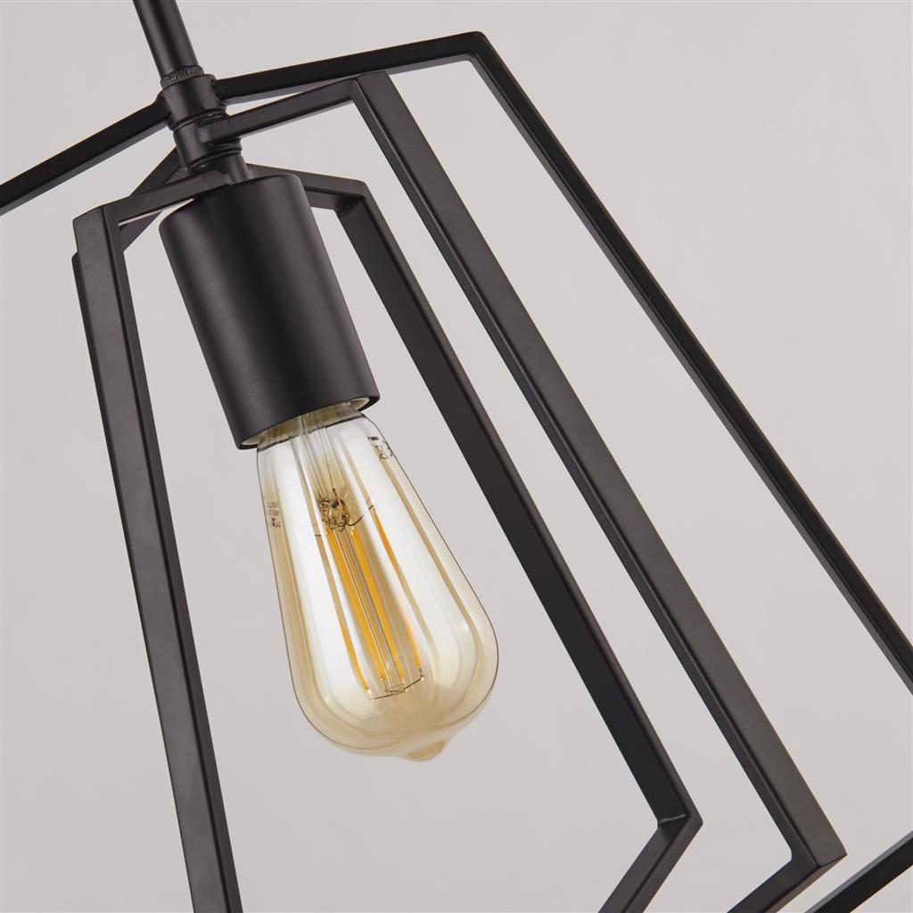 Slinky Ceiling Pendant - Black Metal