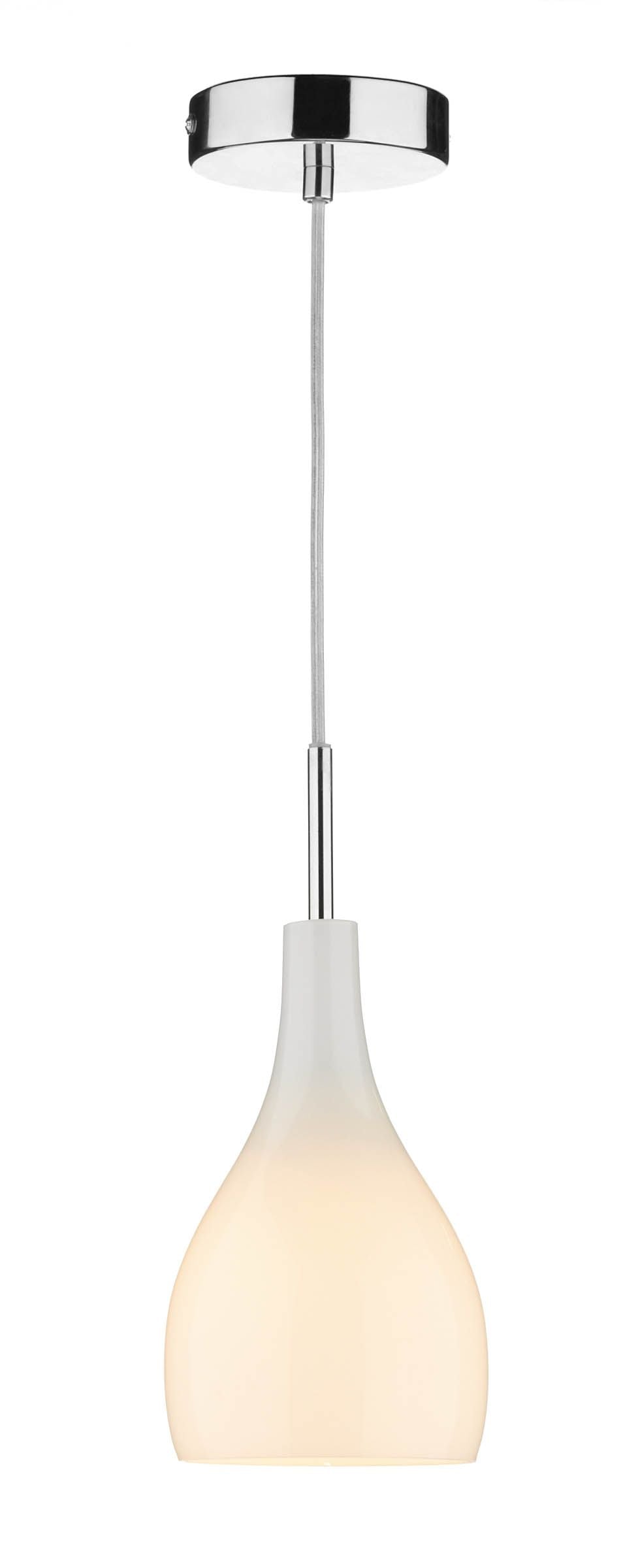 Soho 1 Light Pendant - Red/White/Black Finish
