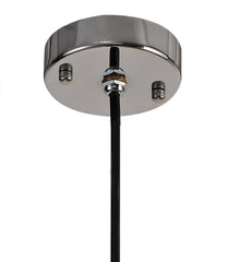 Soiree 15cm Pendant 1 Light E27 IP65 Exterior Titanium Silver/Polished Chrome