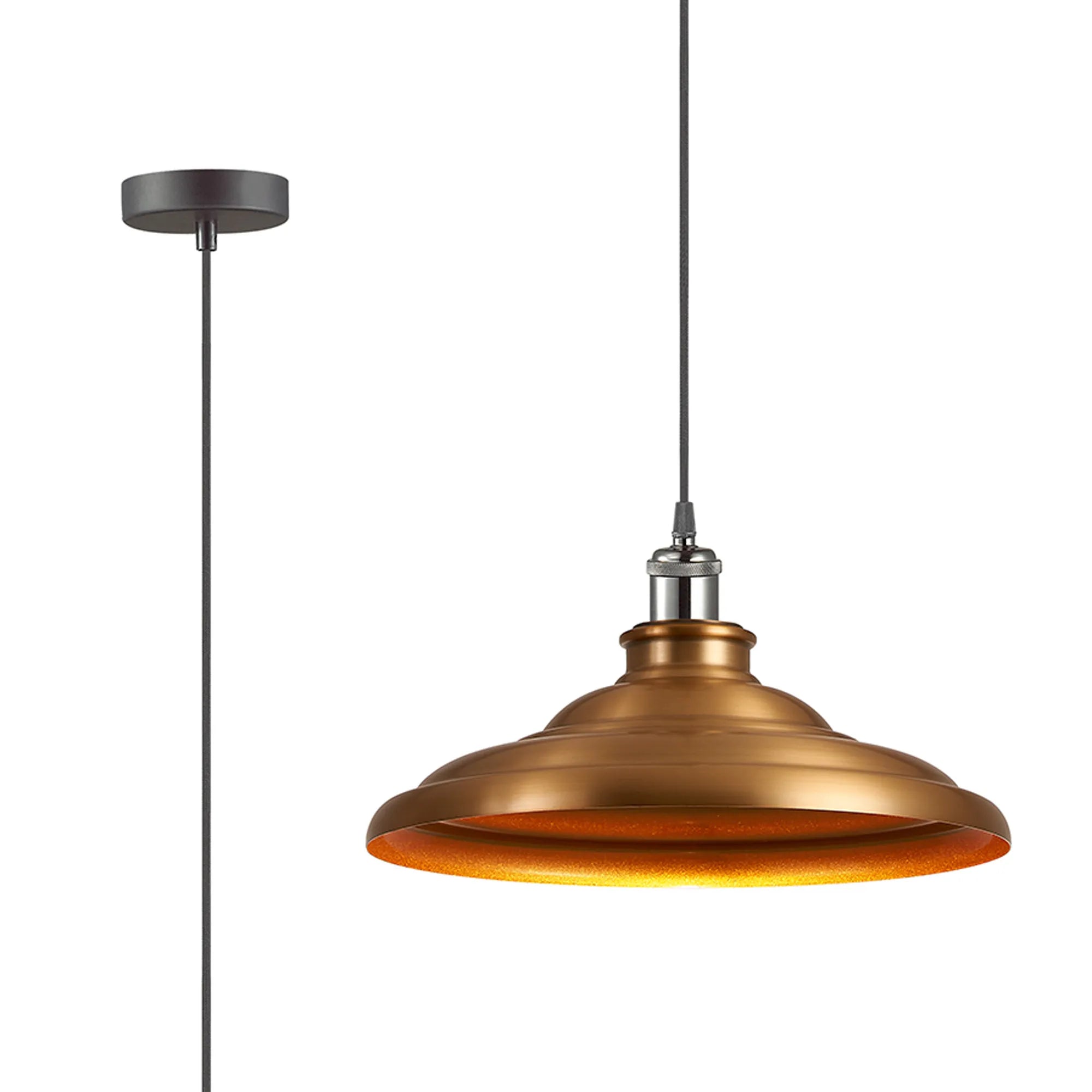 Sidley  1 Light Knurled Pendant- Various Colours