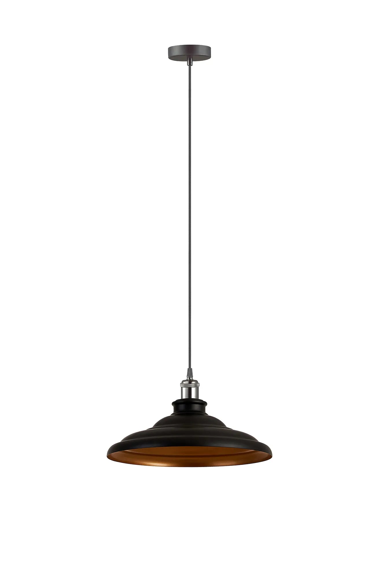 Sidley  1 Light Knurled Pendant- Various Colours