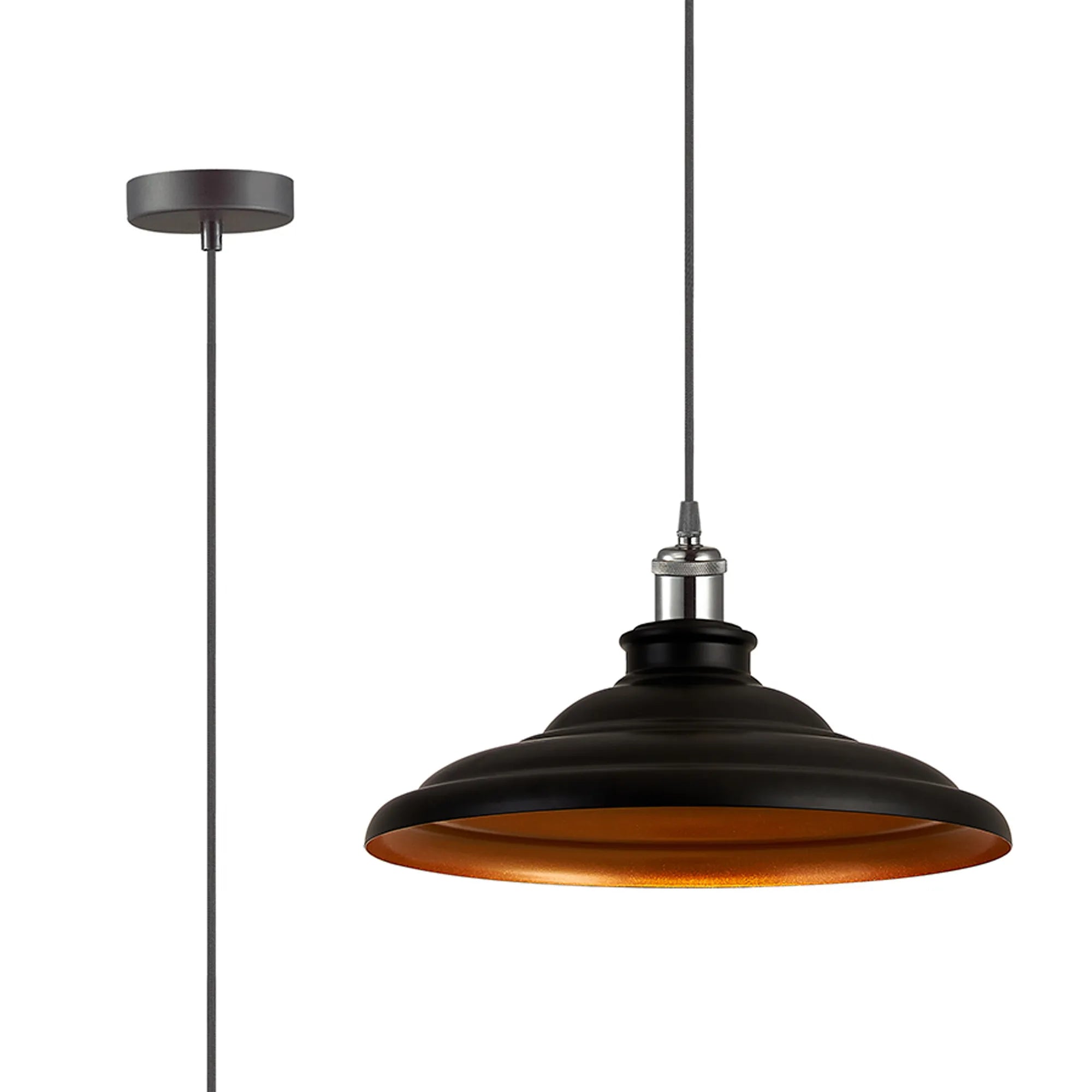 Sidley  1 Light Knurled Pendant- Various Colours