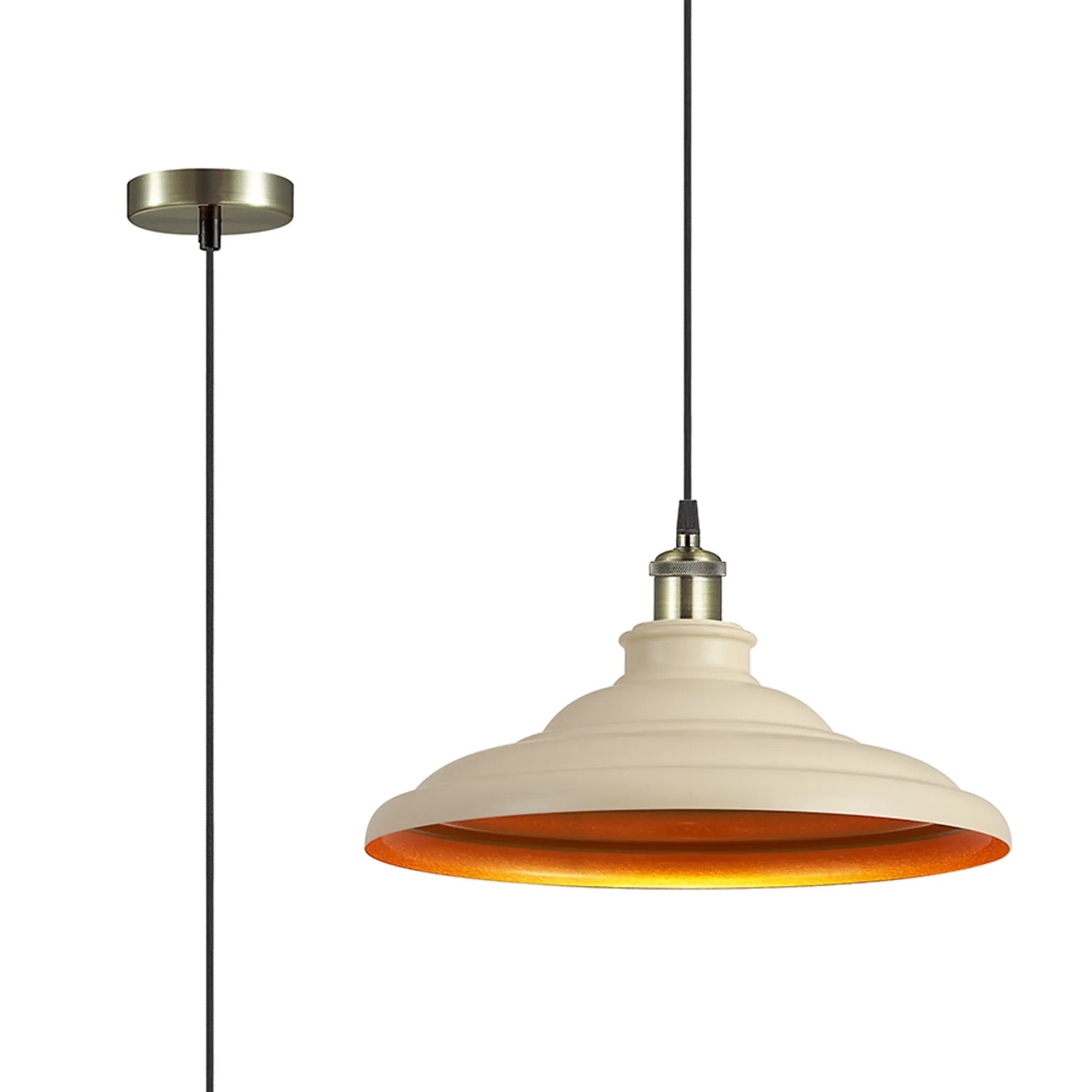 Sidley  1 Light Knurled Pendant- Various Colours