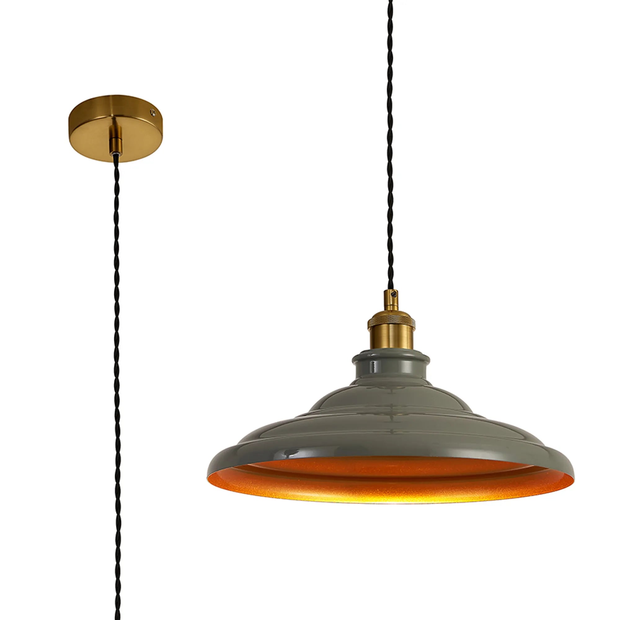 Sidley  1 Light Knurled Pendant- Various Colours