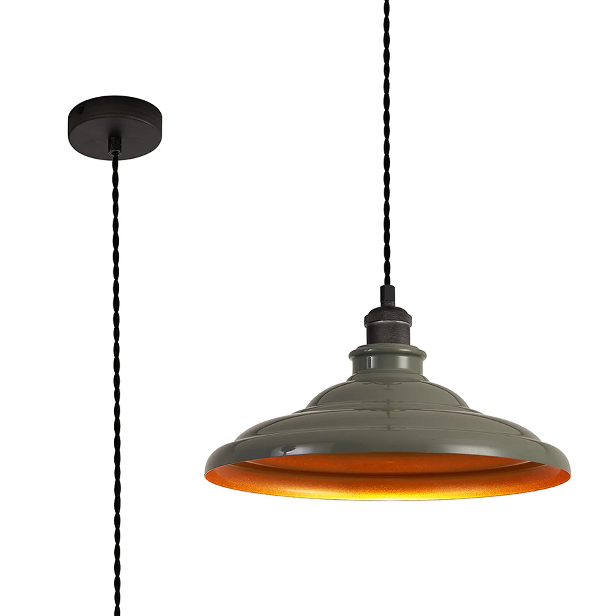 Sidley  1 Light Knurled Pendant- Various Colours