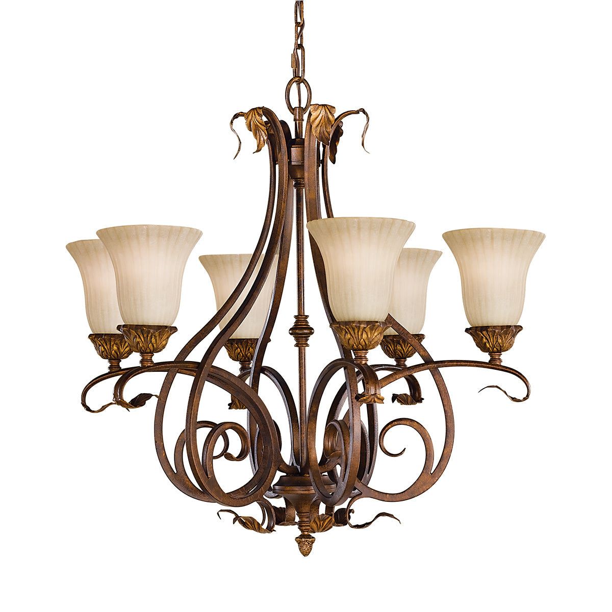 Sonoma Valley 6Lt Double Height Ceiling Light - Aged Tortoise Shell Finish