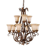 Sonoma Valley 9Lt Double Height Ceiling Light - Aged Tortoise Shell Finish