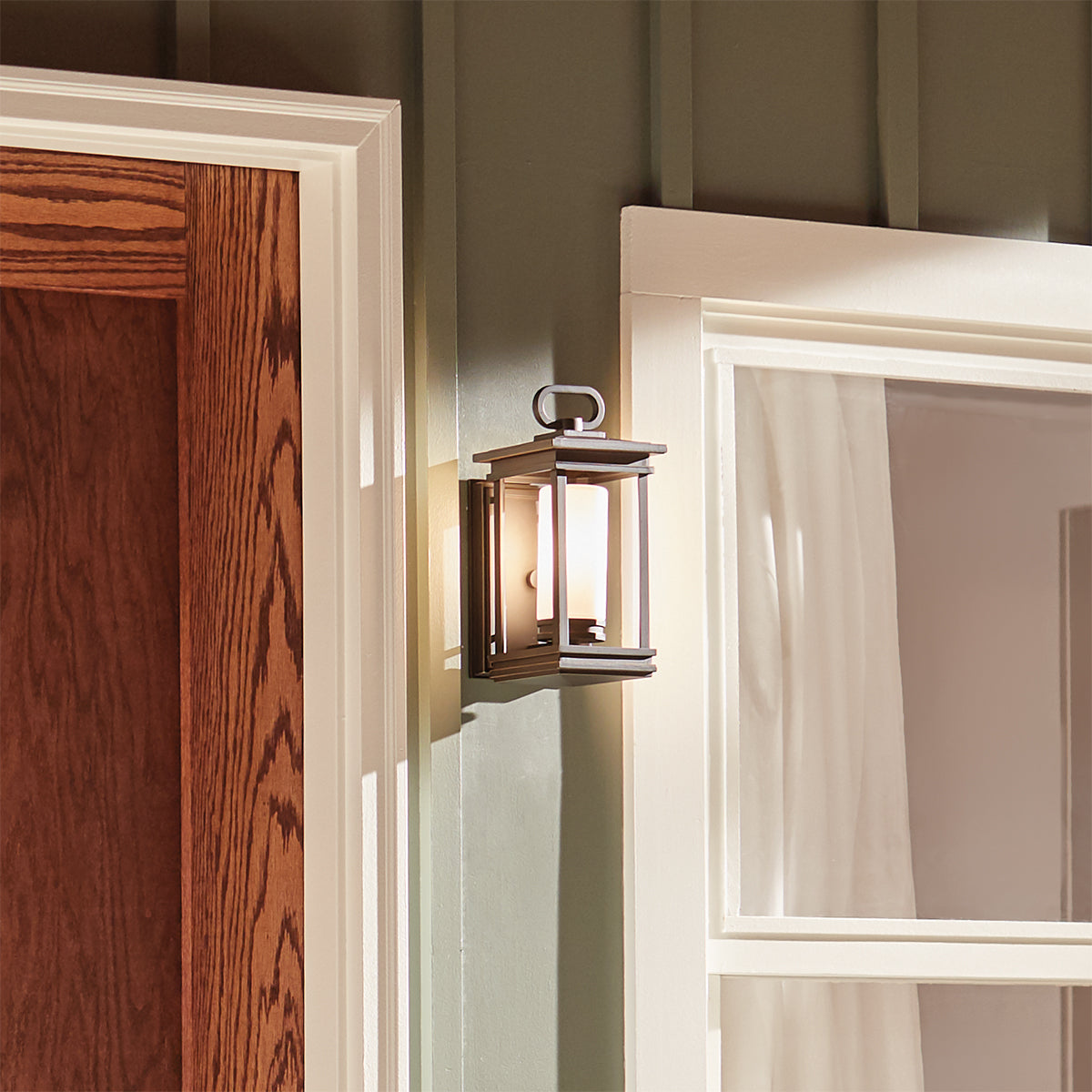 South Hope Small Wall Lantern - Rubbed Bronze Finish