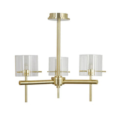 Gene 3lt Cylinder Chrome/Satin Brass Finish