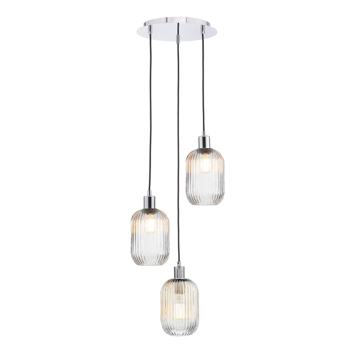 Racimo 3 Light Cluster Pendant In Various Finishes E27