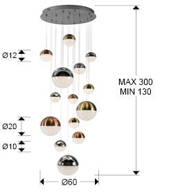 Sphere LED Lamp 14L 793258B - Cusack Lighting